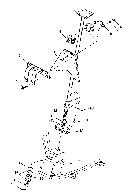 STEERING POST - A99AE50DA (4949204920b011)