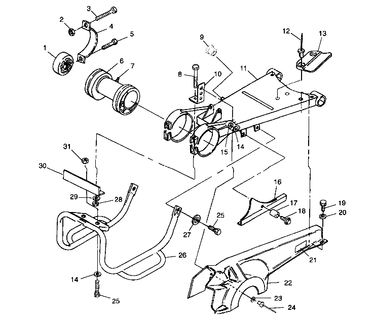 SWING ARM/GUARD MOUNTING - A99AE50DA (4949204920c007)