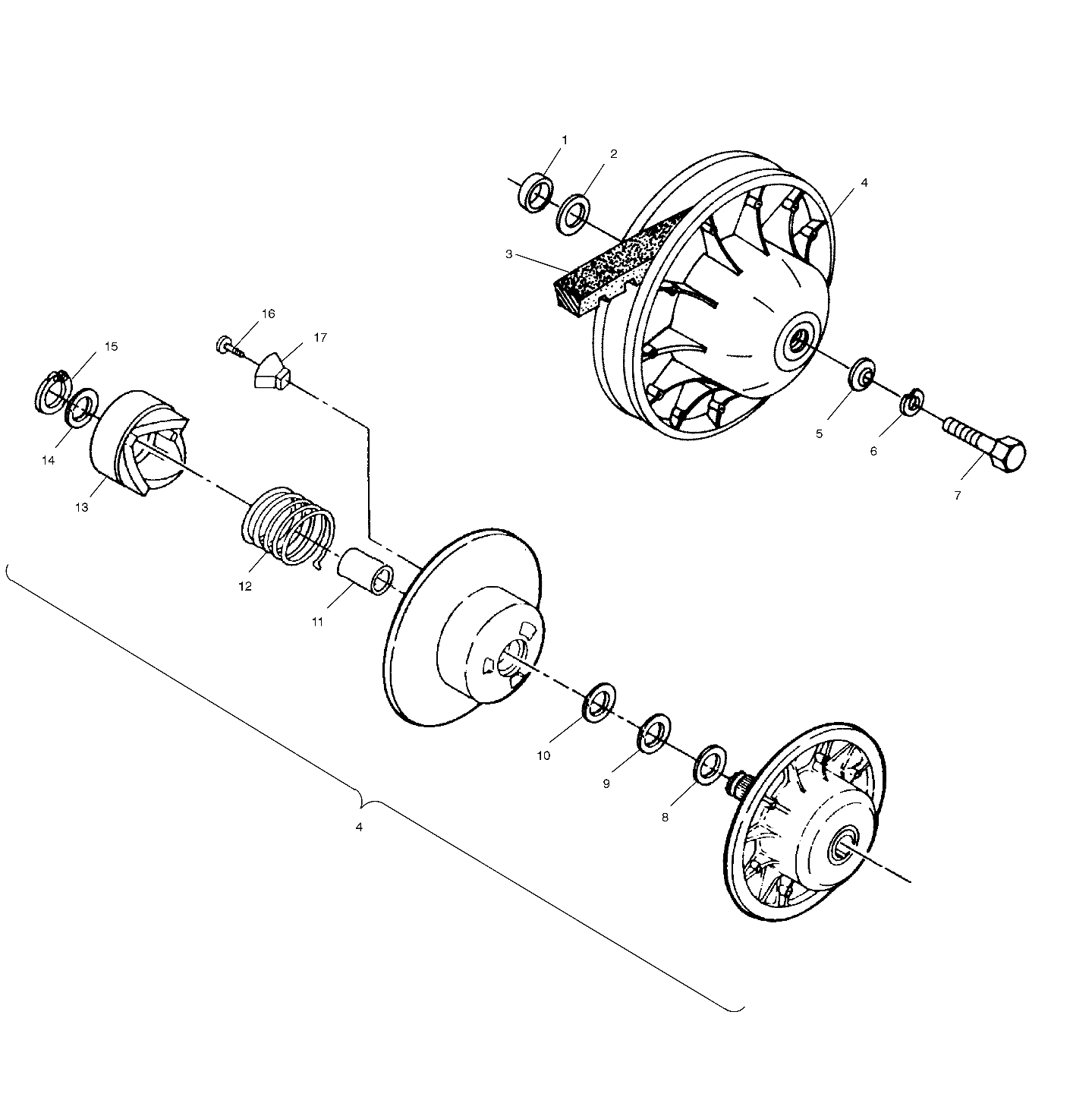 DRIVEN CLUTCH - A99AE50DA (4949204920c009)