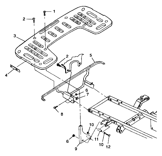 REAR RACK MOUNTING - A99CD50AA (4949254925A008)