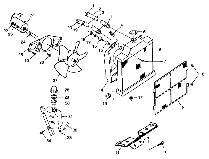 COOLING SYSTEM - A99CD50AA (4949254925A011)