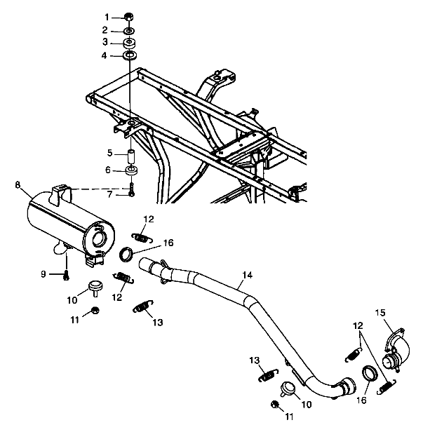 EXHAUST SYSTEM - A99CD50AA (4949254925A012)