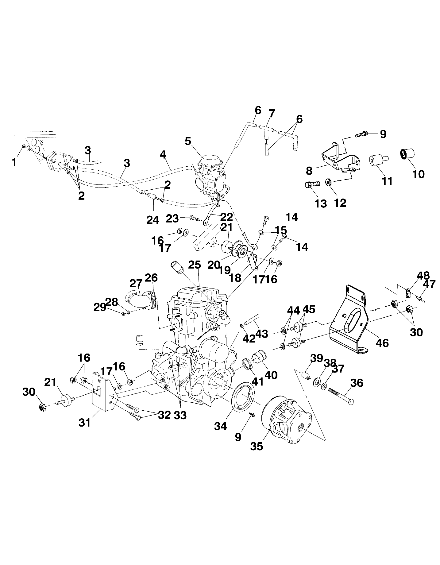 ENGINE MOUNTING - A99CD50AA (4949254925A013)