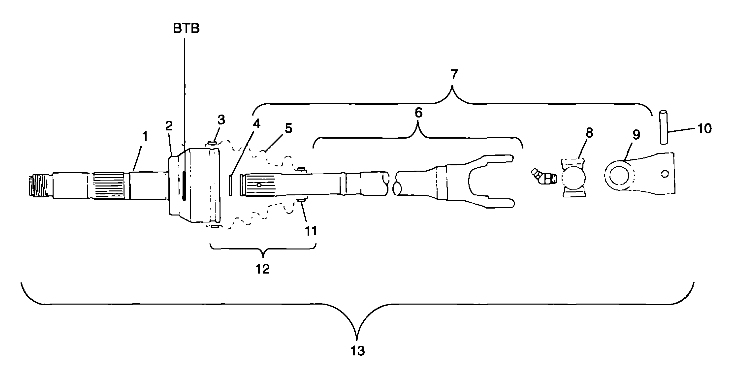 CV JOINT - BTB - A99CD50AA (4949254925B003)