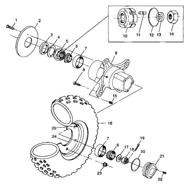 FRONT WHEEL - A99CD50AA (4949254925B006)