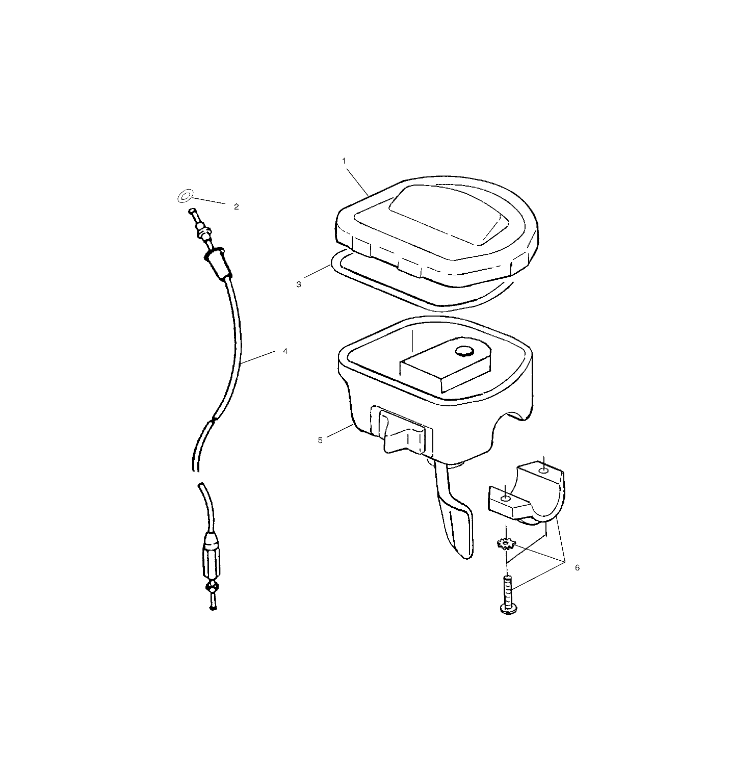 CONTROLS - THROTTLE ASM./CABLE - A99CD50AA (4949254925B008)