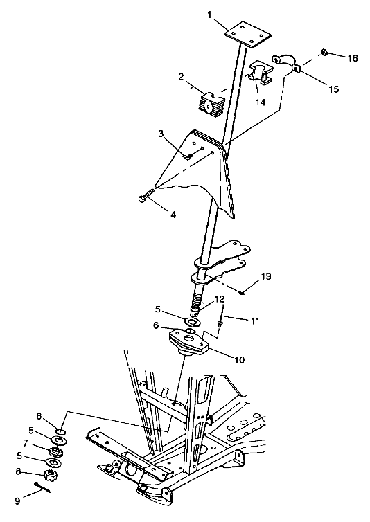 STEERING POST - A99CD50AA (4949254925B010)