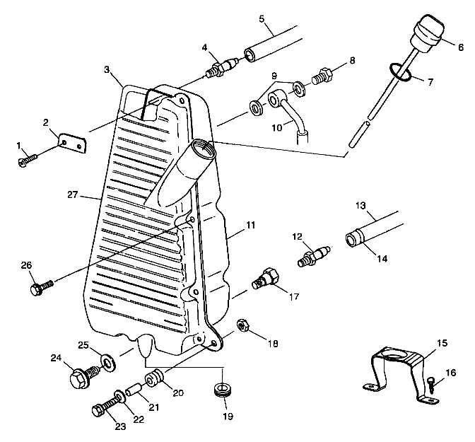 OIL TANK - A99CD50AA (4949254925B013)