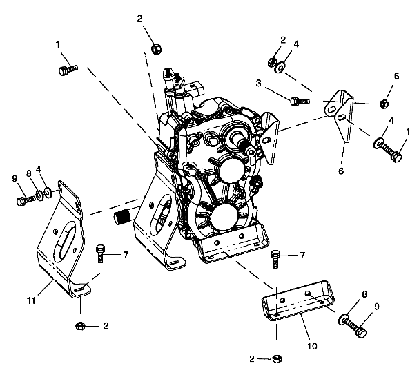 TRANSMISSION MOUNTING - A99CD50AA (4949254925D002)