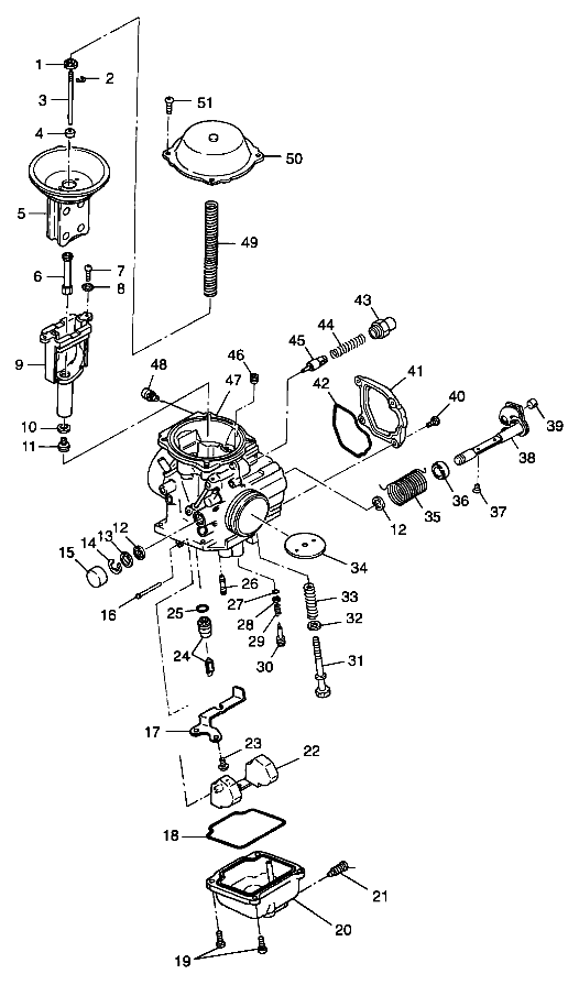 CARBURETOR - A99CD50AA (4949254925D007)