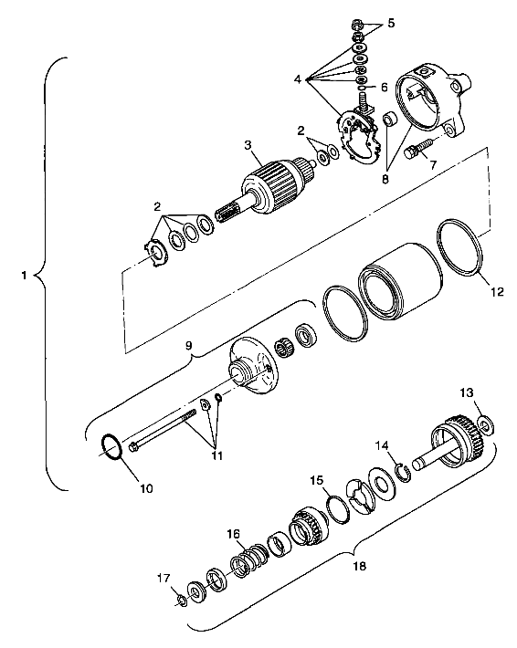 STARTING MOTOR - A99CD50AA (4949254925E001)