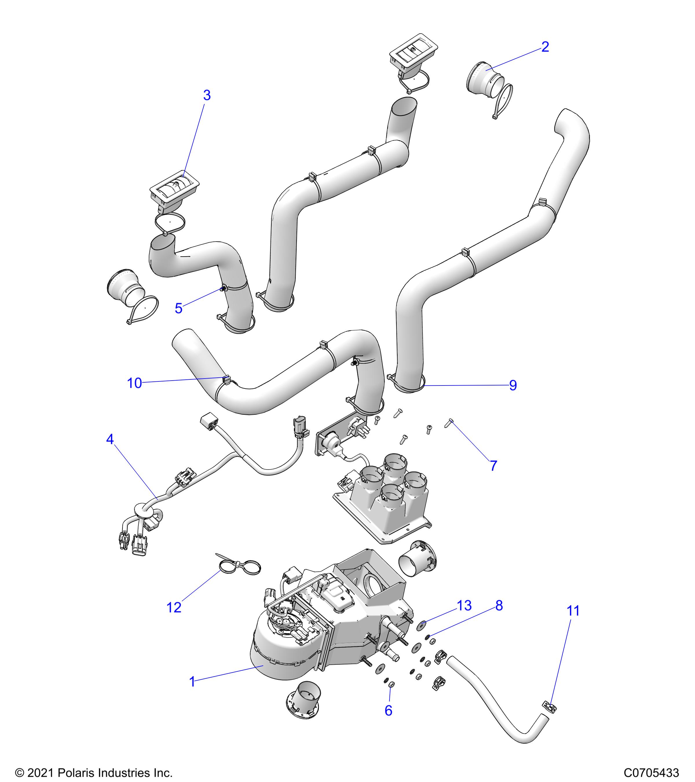 ENGINE, HEATER PREP SYSTEM - D24M2G57B4/W57B4 (C0705433)