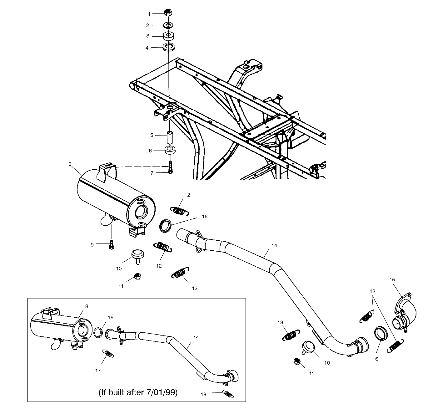 EXHAUST SYSTEM - A00CB32AA (4949354935B001)