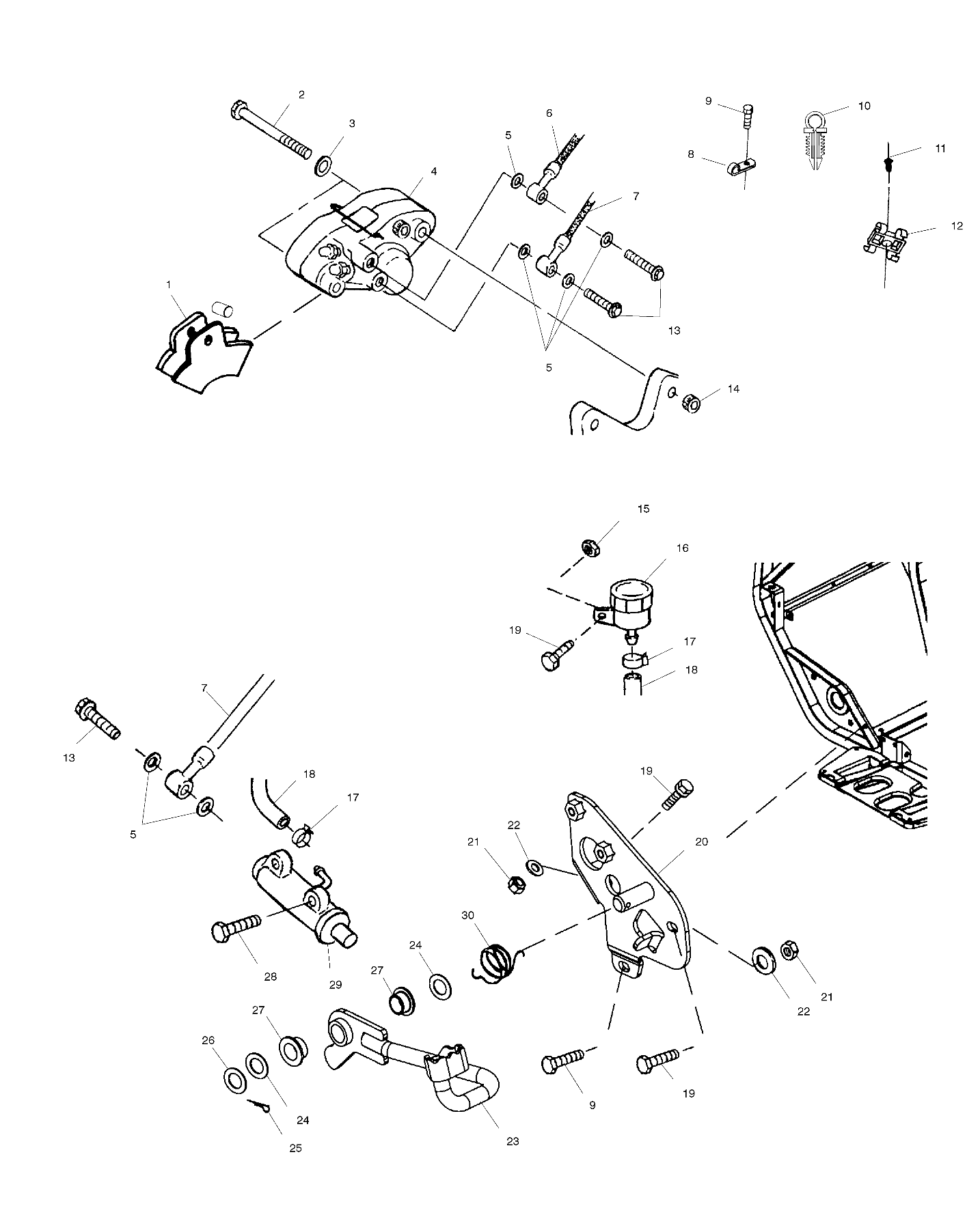 REAR BRAKE - A00CB32AA (4949354935C003)