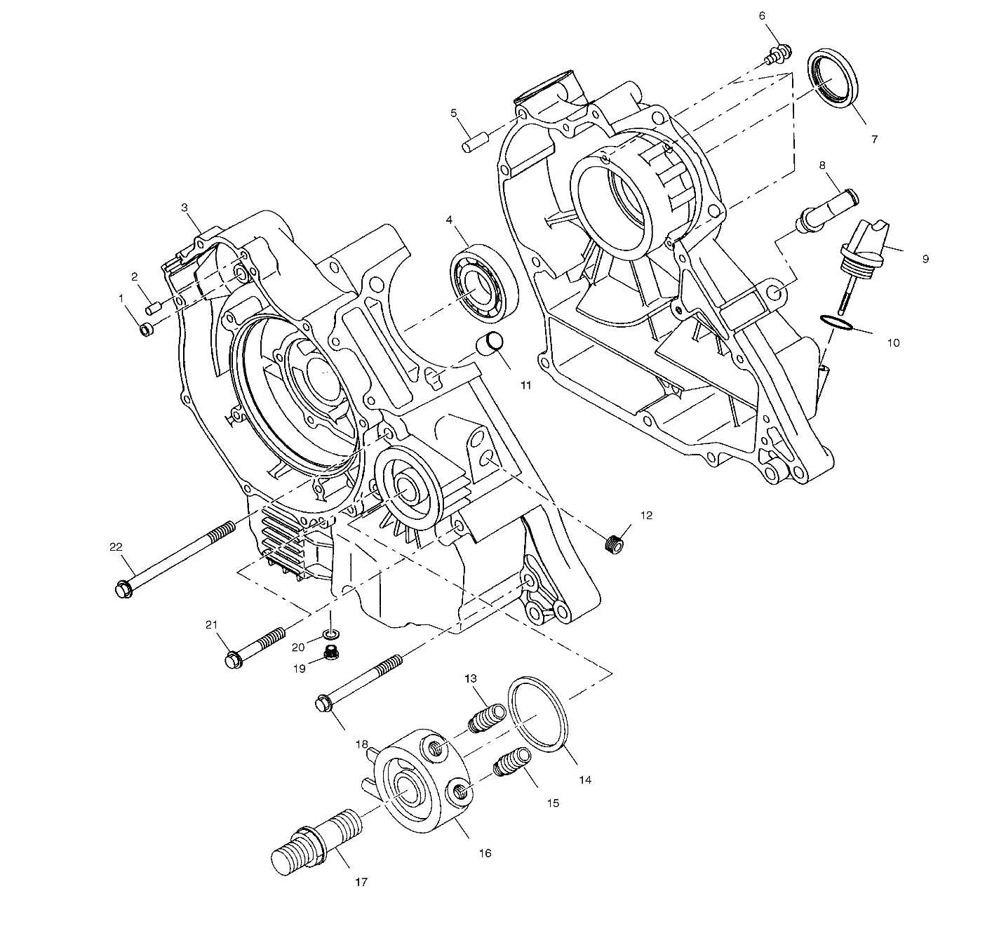 CRANKCASE - A00CB32AA (4949354935C013)