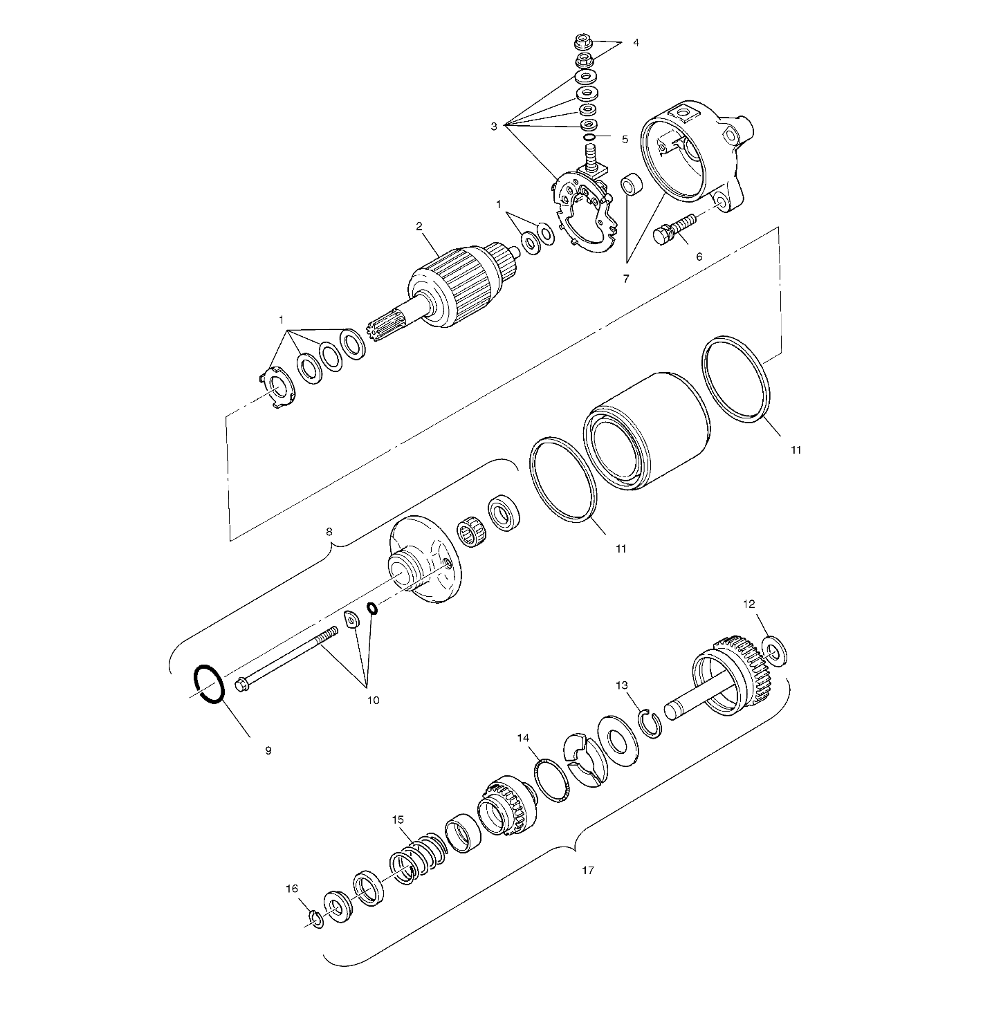 STARTING MOTOR - A00CB32FA (4949354935D008)