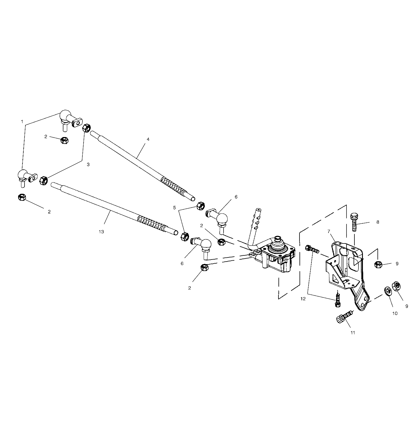 GEARCASE SELECTOR MOUNTING - A00CD32AA (4949404940C013)