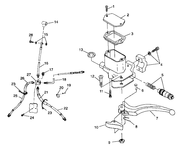 CONTROLS - MASTER CYLINDER/BRAKE LINE - A99CA28CA (4949444944b006)