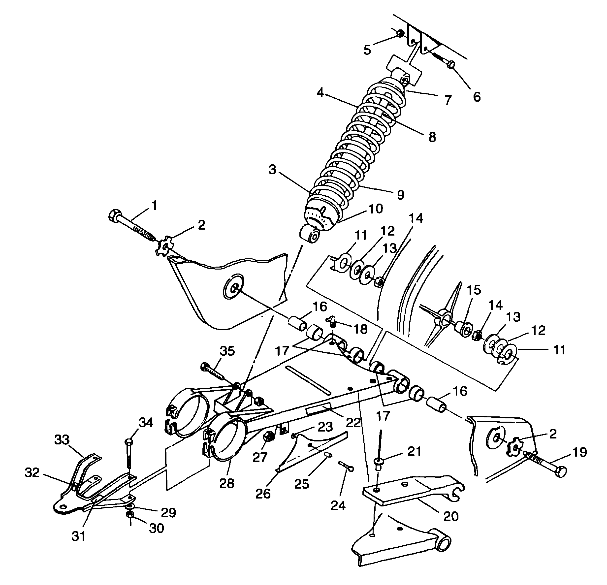 SWING ARM/SHOCK MOUNTING - A99CA28CA (4949444944b011)