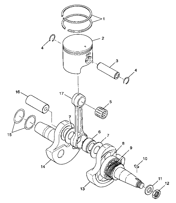 CRANKSHAFT and PISTON - A99CA28CA (4949444944c008)