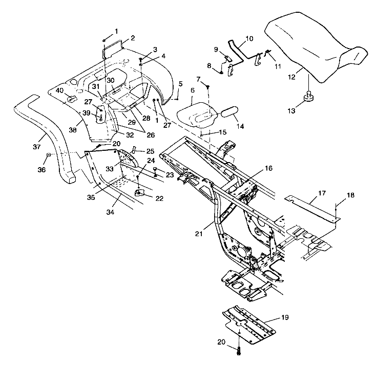 REAR CAB and SEAT - A99CC28CA (4949484948a005)