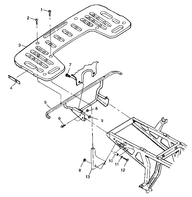 REAR RACK MOUNTING - A99CC28CA (4949484948a008)