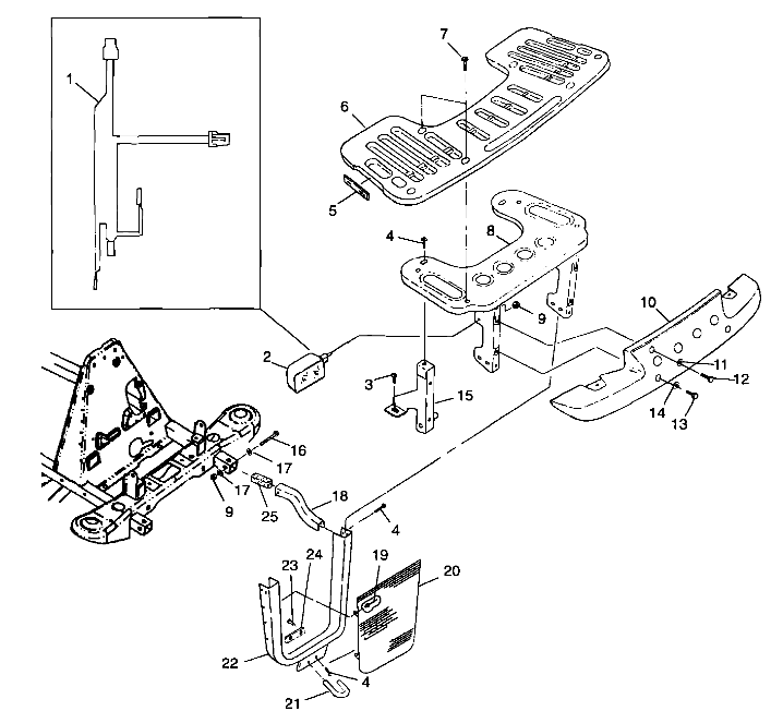 FRONT RACK and BUMPER MOUNTING - A99CC28CA (4949484948a010)