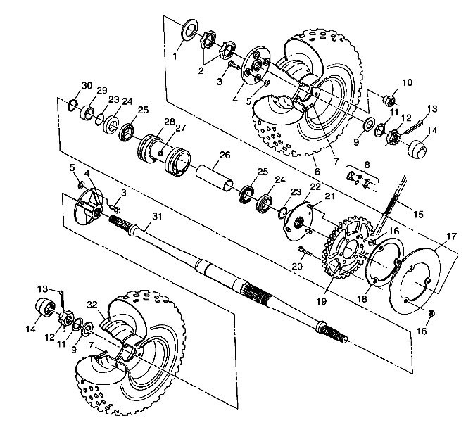 REAR WHEEL DRIVE - A99CC28CA (4949484948c008)