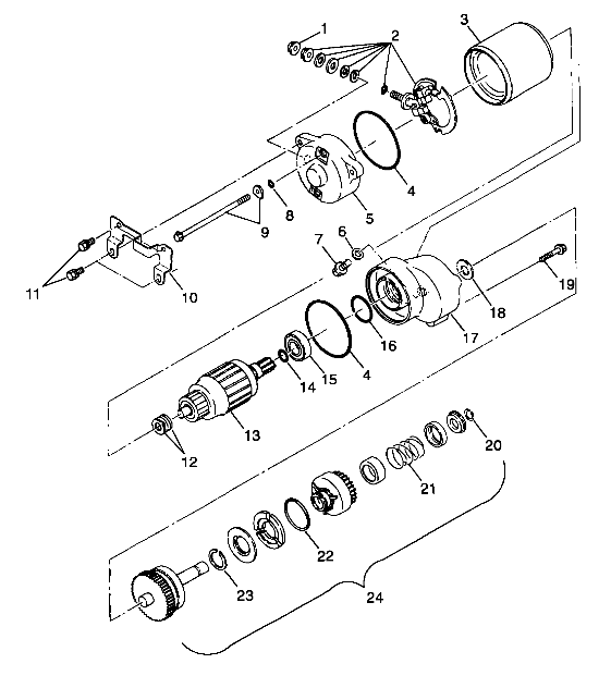 STARTING MOTOR - A99CC28CA (4949484948d003)