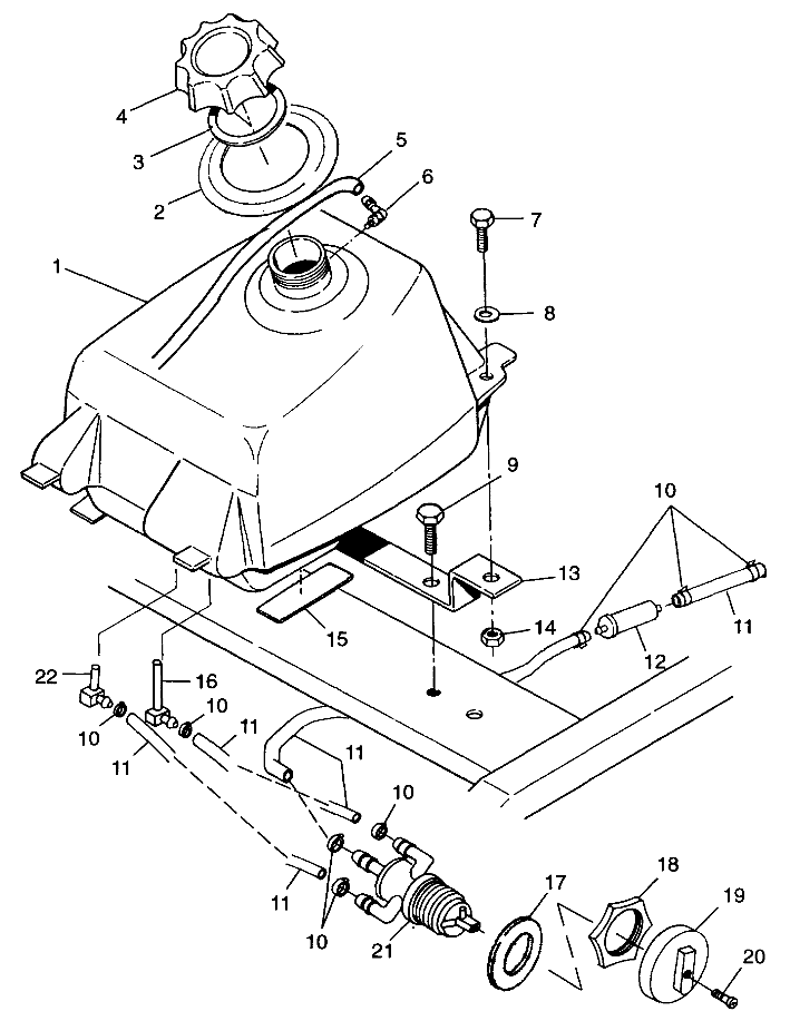 FUEL TANK - A99BA38CA (4949534953a013)