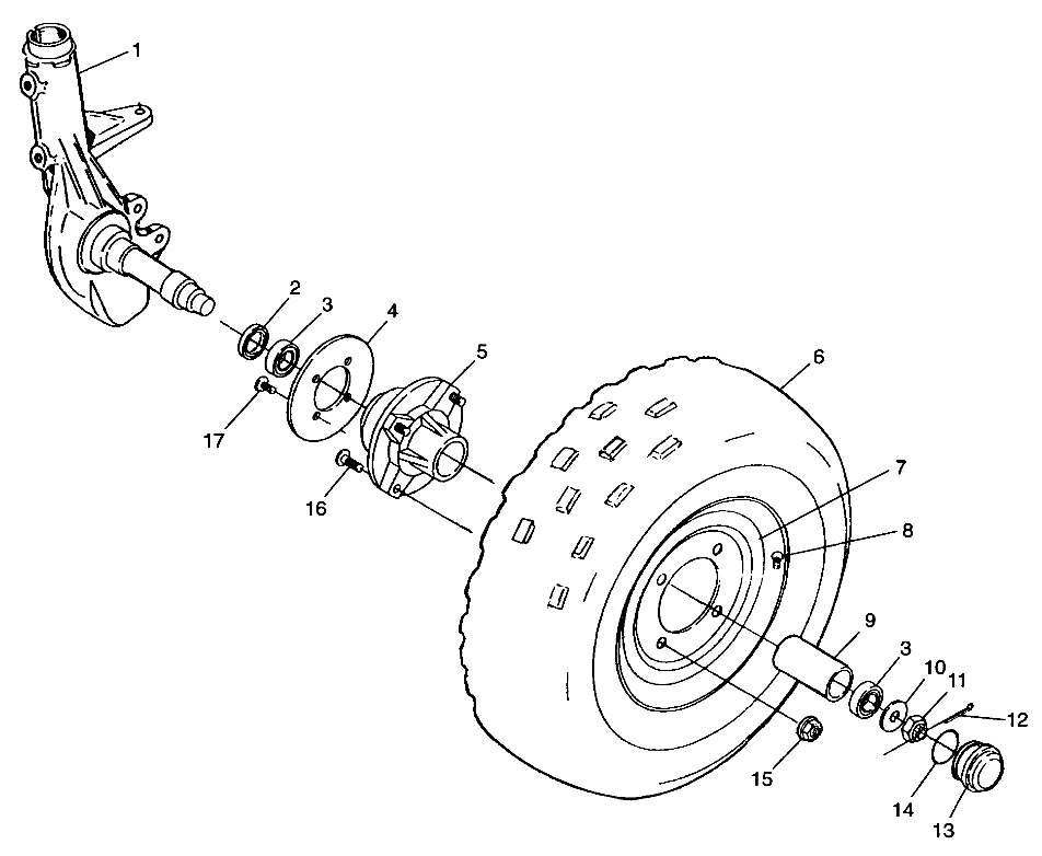 FRONT WHEEL - A99BA38CA (4949534953b003)