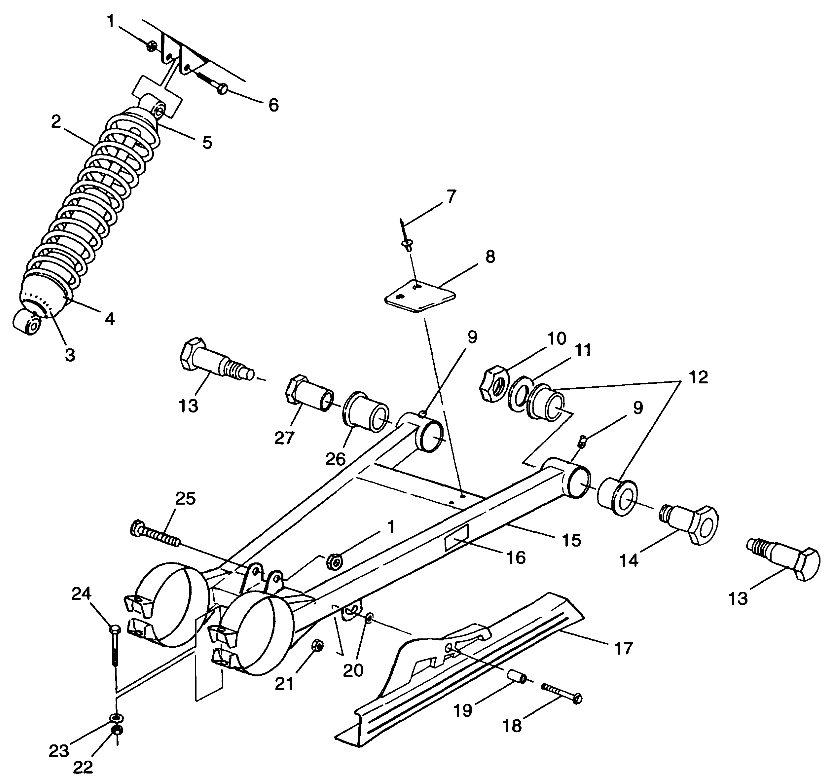 SWING ARM/SHOCK MOUNTING - A99BA38CA (4949534953b010)