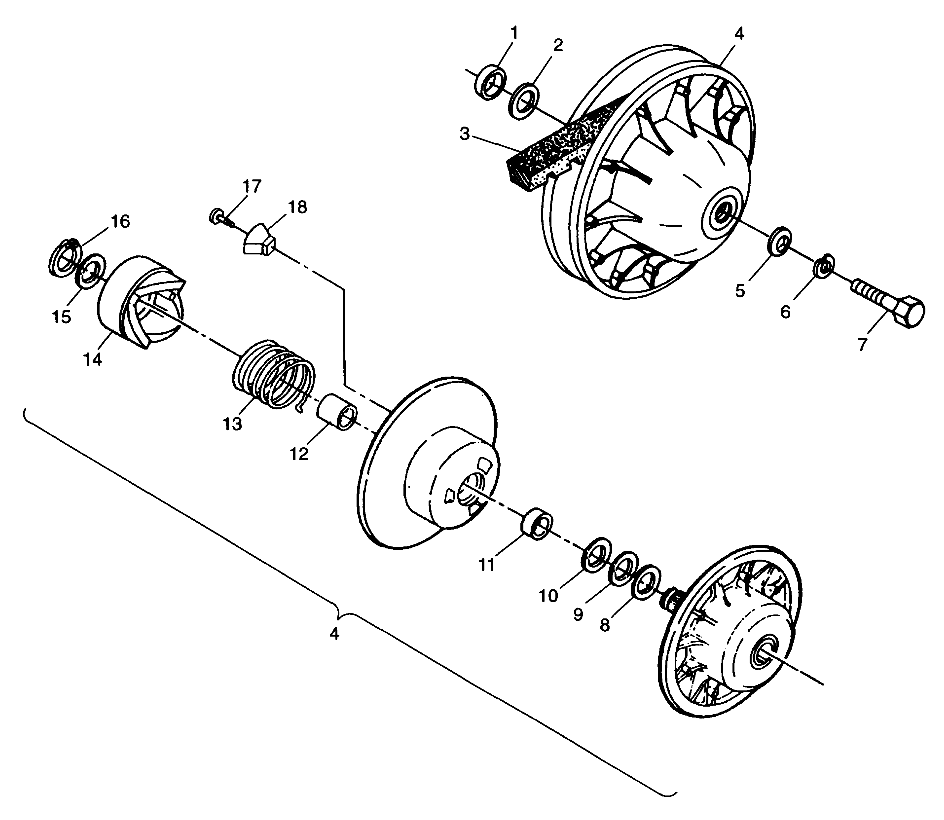 DRIVEN CLUTCH - A99BA38CA (4949534953b012)