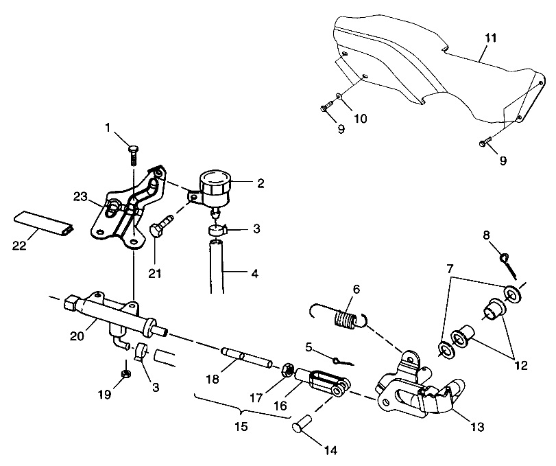 REAR BRAKE MASTER CYLINDER - A99BA38CA (4949534953b014)