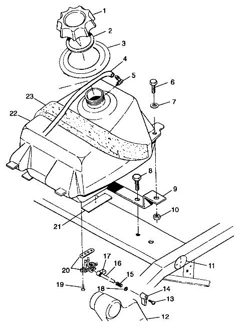 FUEL TANK - A99BA25CA (4949574957a012)