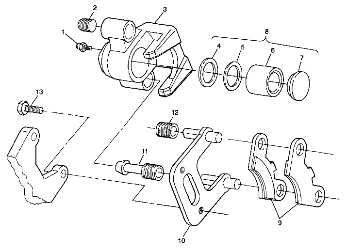 FRONT BRAKE - A99BA25CA (4949574957b003)