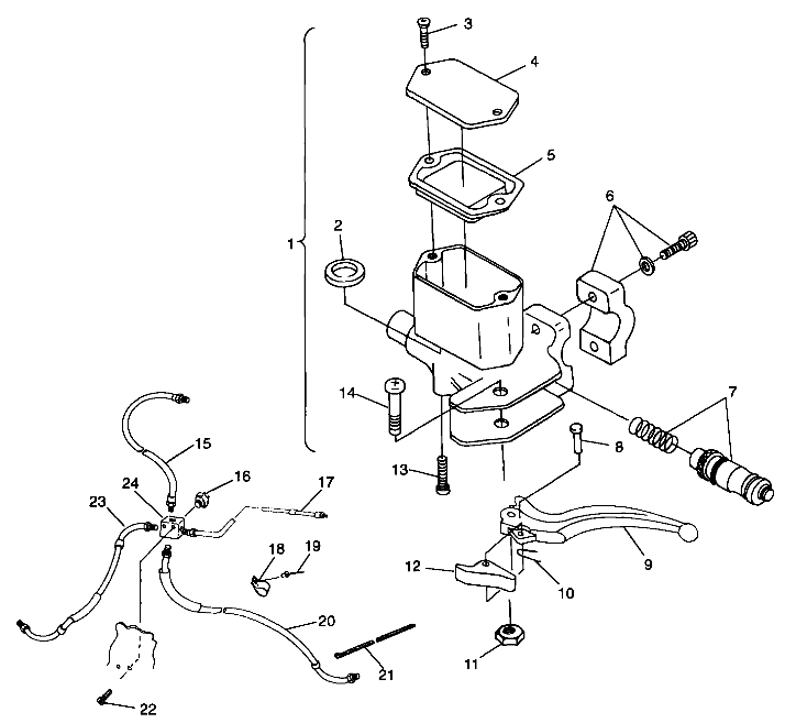 CONTROLS - MASTER CYLINDER/BRAKE LINE - A99BA25CA (4949574957b008)