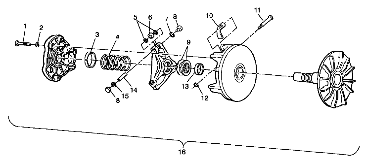 DRIVE CLUTCH - A99BA25CA (4949574957b009)