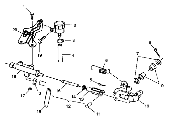 REAR BRAKE MASTER CYLINDER - A99BA25CA (4949574957b013)