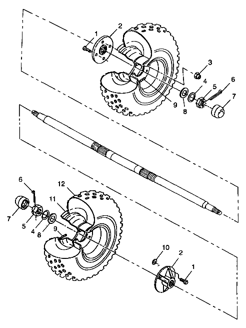 REAR WHEEL - A99BA25CA (4949574957b014)