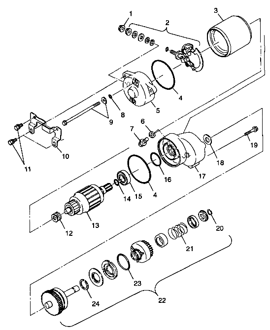 STARTING MOTOR - A99BA25CA (4949574957c011)