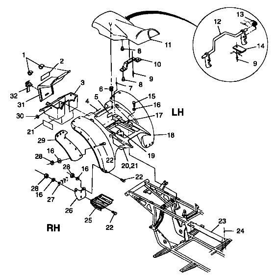 REAR CAB - A99AA25CA (4949594959a006)