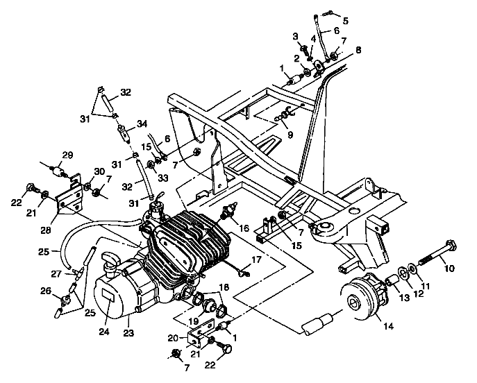 ENGINE MOUNTING - A99AA25CA (4949594959a009)