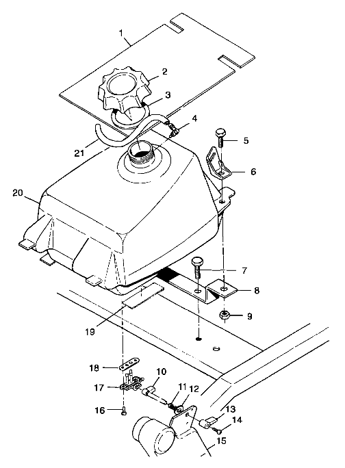 FUEL TANK - A99AA25CA (4949594959a011)