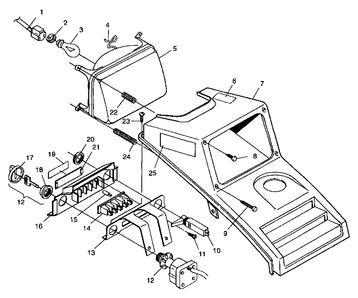 HEADLIGHT - A99AA25CA (4949594959a013)