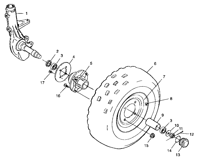 FRONT WHEEL - A99AA25CA (4949594959b005)