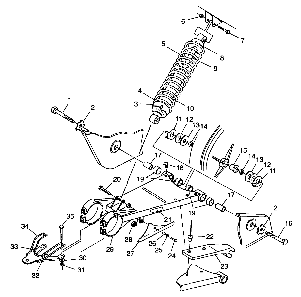 SWING ARM/SHOCK MOUNTING - A99AA25CA (4949594959b009)