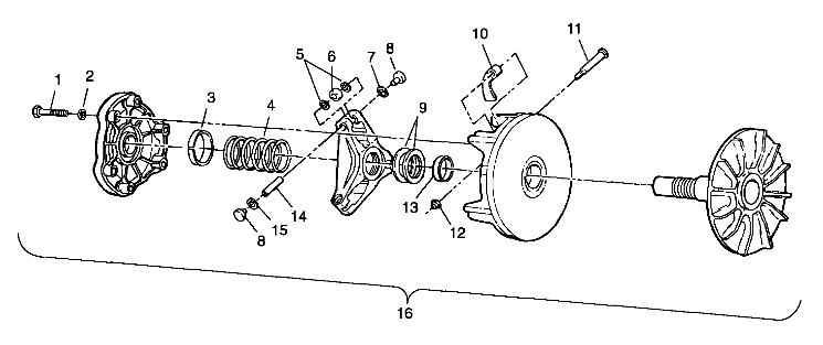 DRIVE CLUTCH - A99AA25CA (4949594959b011)