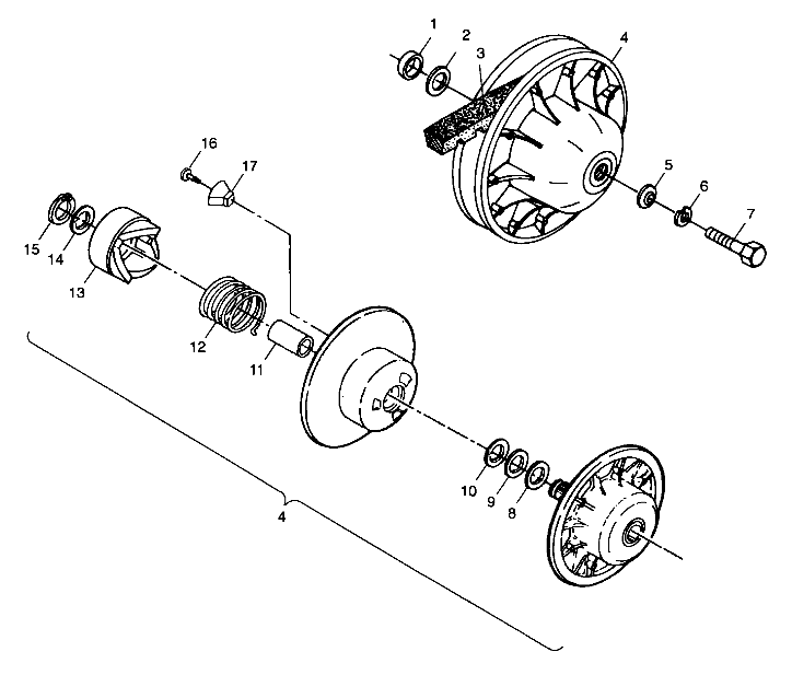 DRIVEN CLUTCH - A99AA25CA (4949594959b012)