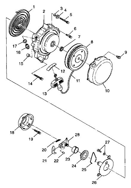 RECOIL STARTER - A99AA25CA (4949594959c011)